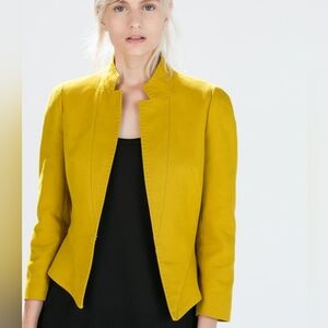 Zara Vibrant Yellow Women's Blazer